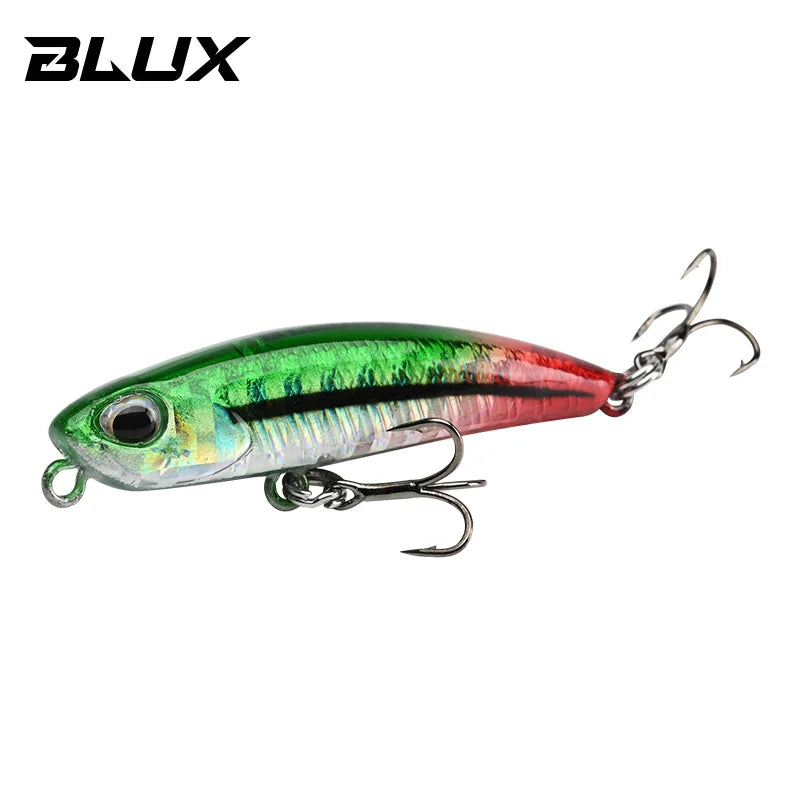 BLUX LURKER 48 Fishing Lure Sinking Pencil Heavy Stick 48MM 6.3G Saltwater Lipless Minnow Wobbler Hard Plastic Bait Tackle