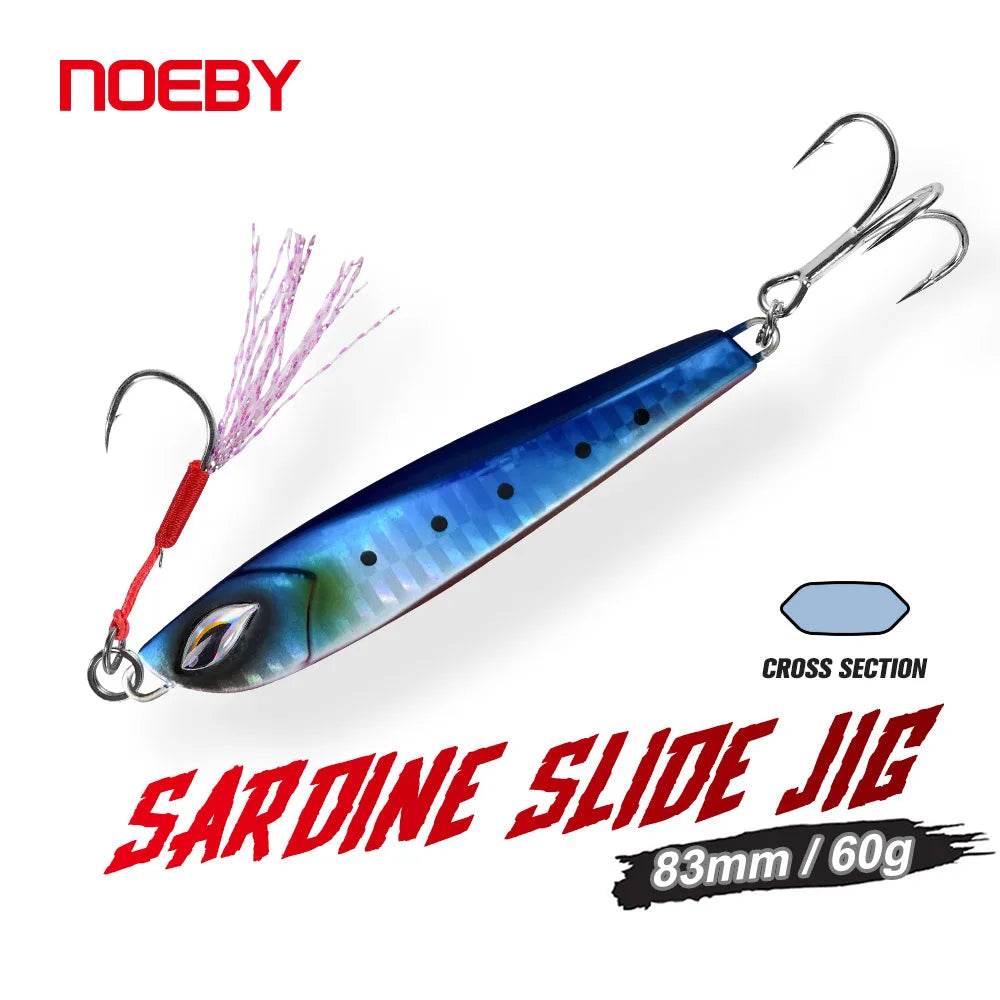 NOEBY Sardine Slide Jig 83mm 60g – Saltwater Metal Jig - Fish & Cheaps | Fishing & Outdoor Gear