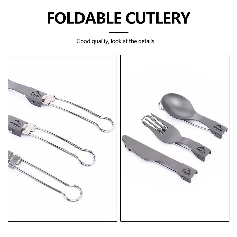 Widesea Ultralight Titanium Cutlery Set - Fish & Cheaps | Fishing & Outdoor Gear