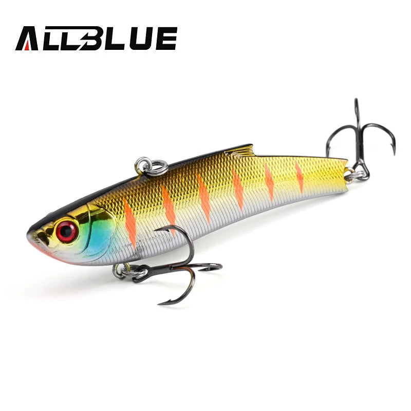 ALLBLUE RANGE VIB 80ES Sinking VIB Fishing Lure Rattlin 80mm 23g Hard Artificial Vibration Bait Winter Ice Pike Fishing Tackle