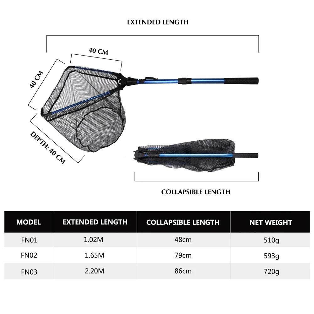 Goture Telescopic Folding Landing Net - Fish & Cheaps | Fishing & Outdoor Gear