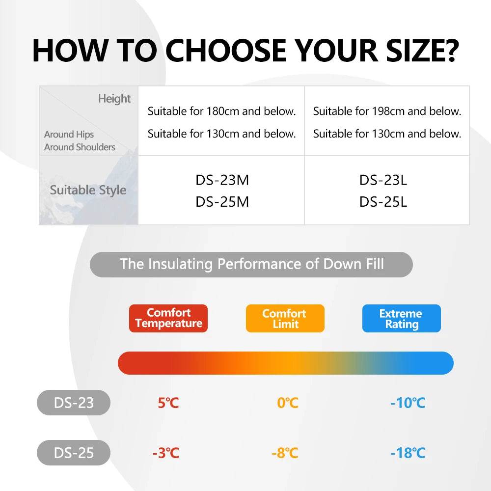 Widesea Ultralight Down Sleeping Bag - Fish & Cheaps | Fishing & Outdoor Gear