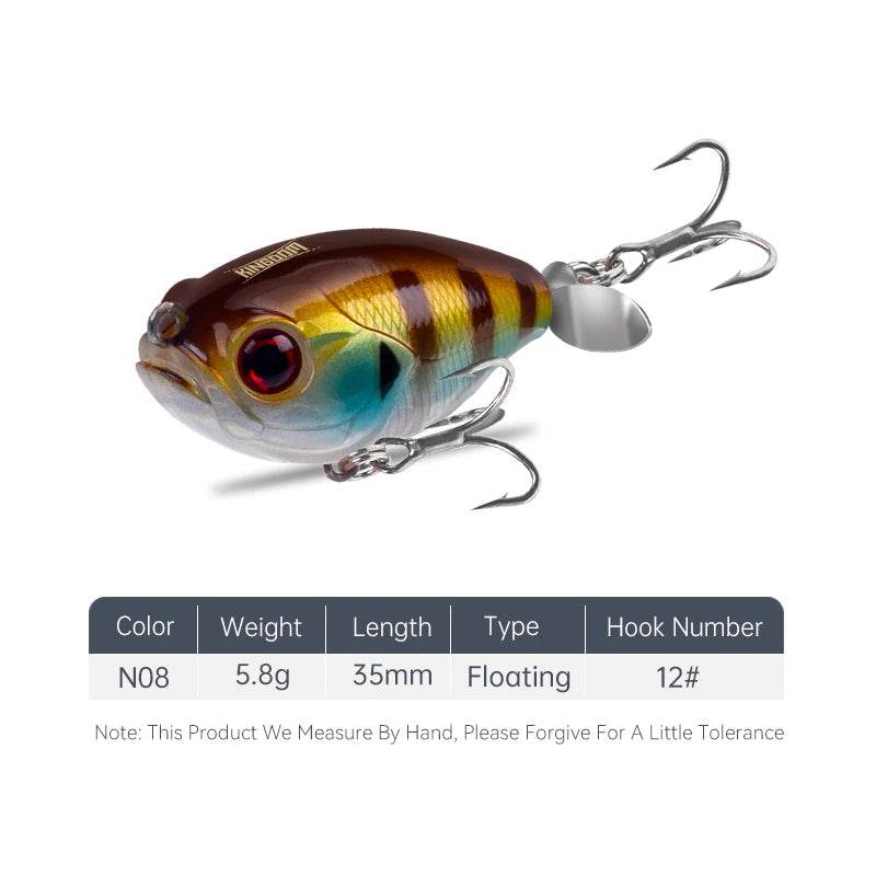 Kingdom GoldPop 35mm Topwater Lure - Fish & Cheaps | Fishing & Outdoor Gear