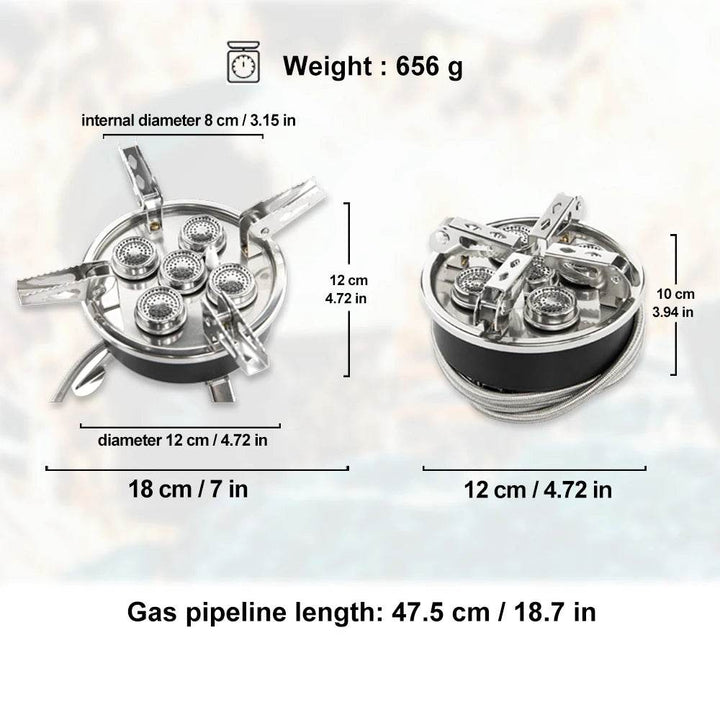Widesea 8800W Portable Camping Gas Stove - Fish & Cheaps | Fishing & Outdoor Gear