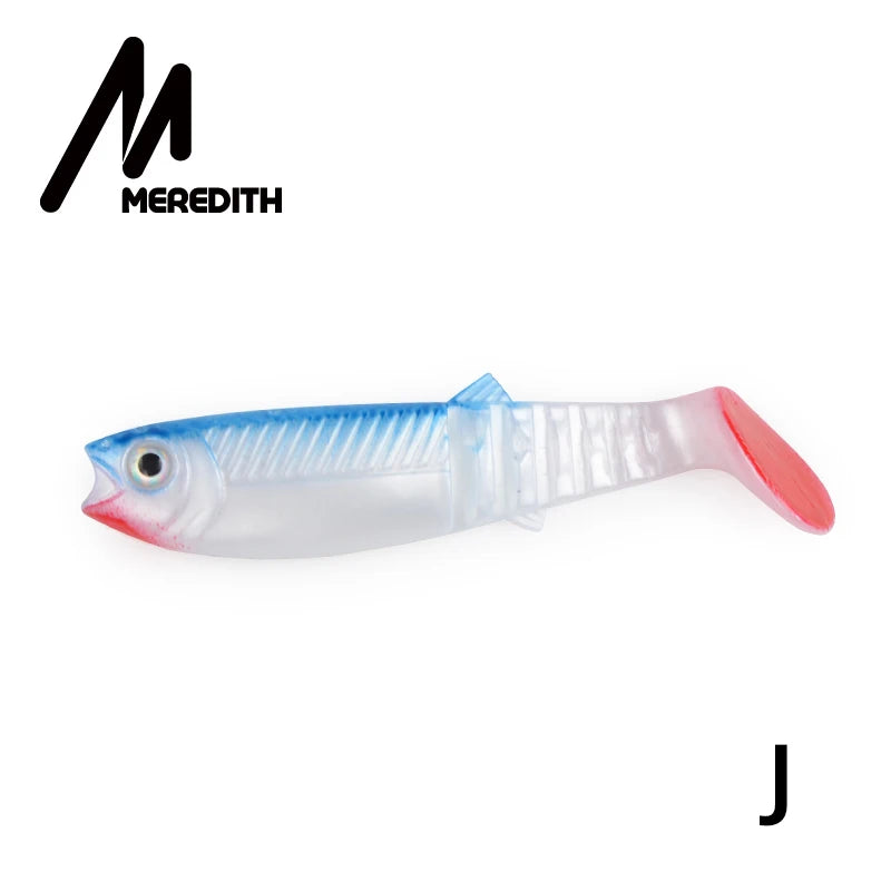 MEREDITH 5PCS 10.5g 10cm Lures Fishing Lures soft Fishing Baits Cannibal Soft Lures Shads Fishing Fish JX62-10