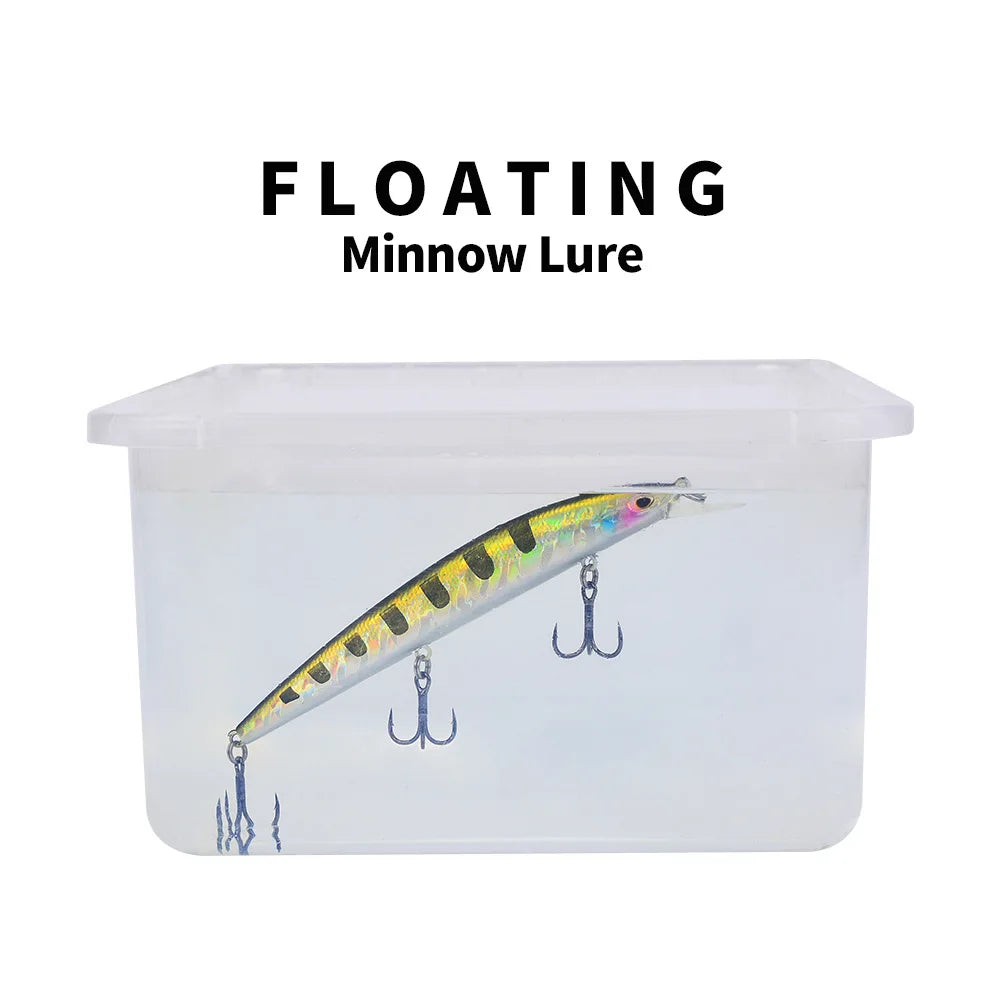 1Pcs Japanese Minnow Fishing Lures Floating 9g 19.5g Hard Bait Artificial Bait Wobbler Crankbait Carp Perch Pesca Fishing Tackle