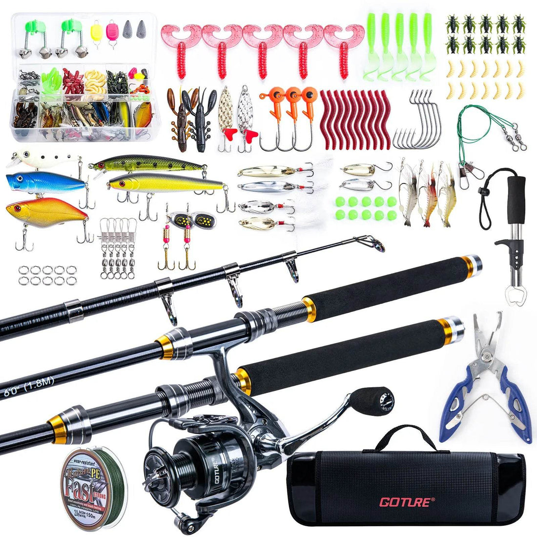 Goture Carbon Telescopic Fishing Rod Combo - Fish & Cheaps | Fishing & Outdoor Gear