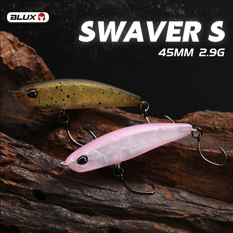 BLUX SWAVER S 45mm 2.9g Lipless Sinking Pencil Plug Fishing Lure Stream Area Trout Plastic Stick Saltwater Artificial Bait