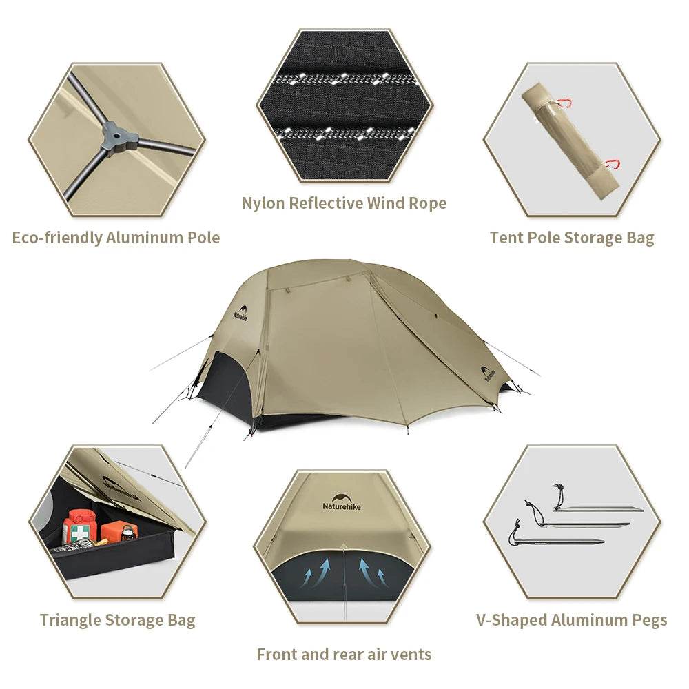 Naturehike Star River UL 2P Tent — Ultralight Backpacking, Robust Shelter - Fish & Cheaps | Fishing & Outdoor Gear
