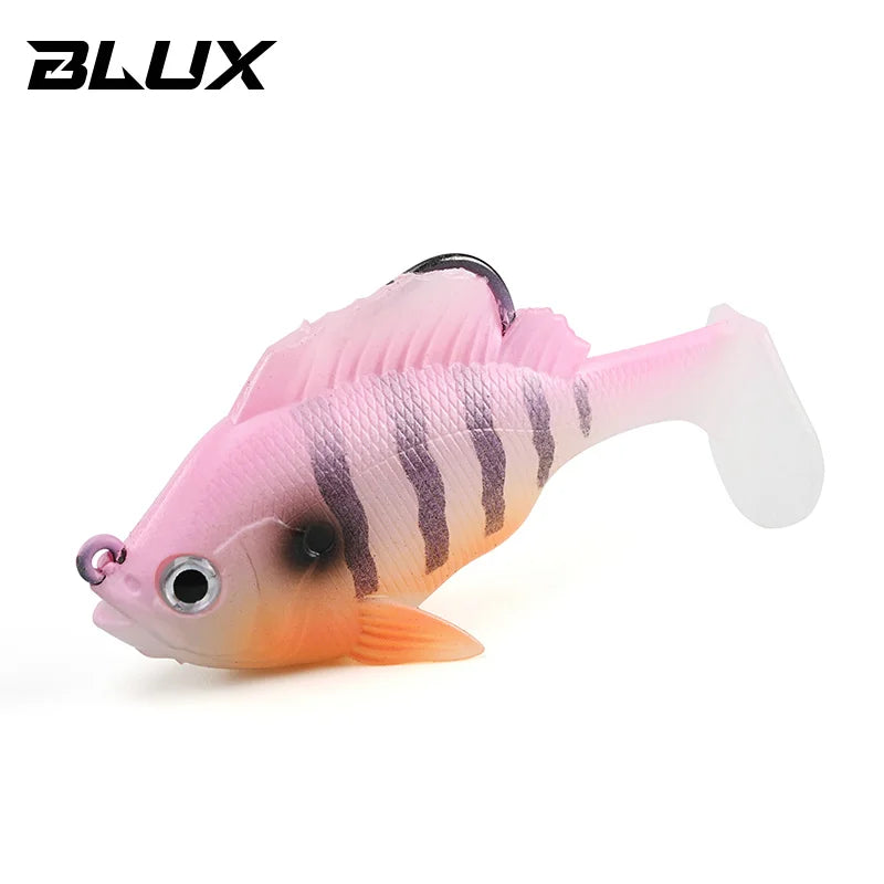 BLUX SLEEPER SHAD Gill Bottom Fishing Lure 8cm 19g Lead Head Hidden Hook Soft Bait Swimbaits Fish Jig Paddle Tail Pike Bass Gear