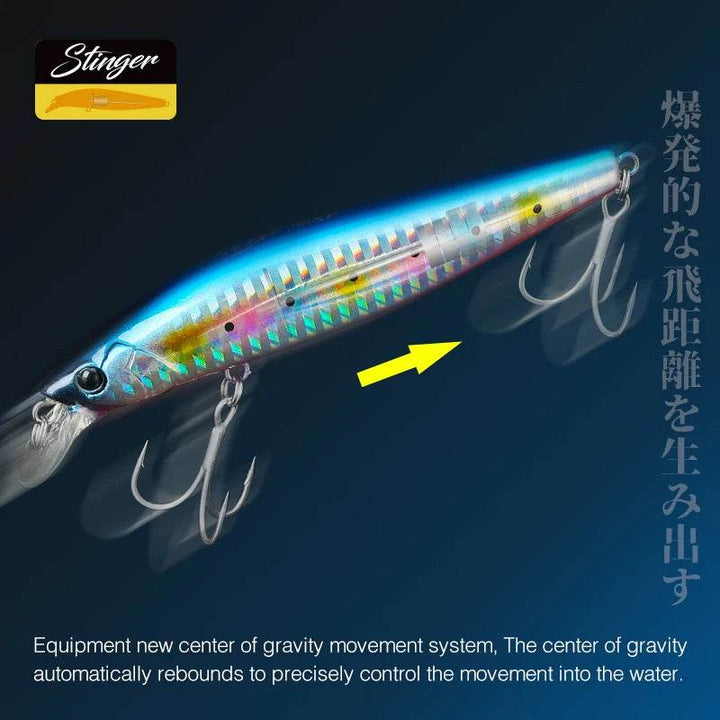 TSURINOYA 98SP Suspending Minnow – Ultra Long Casting Lure - Fish & Cheaps | Fishing & Outdoor Gear