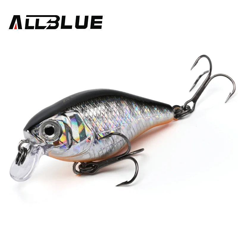 ALLBLUE PLUMP 38SR Crankbait 38mm 4g Shallow Rattle Floating Wobbler Hard Fishing Lure Minnow Artificial Crank Bass Trout Tackle