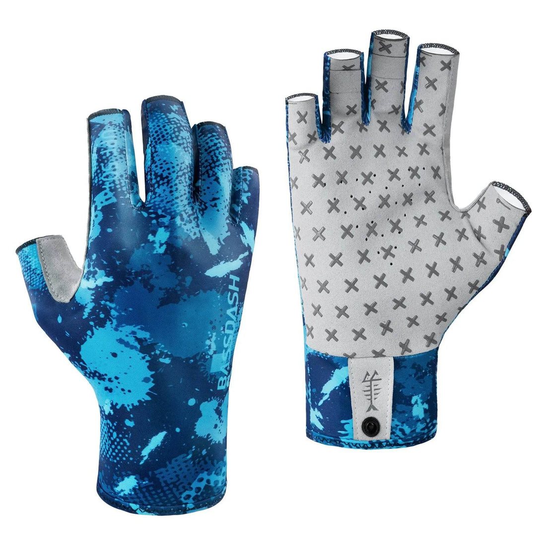 BASSDASH 3/4 Finger UPF 50+ Sun Gloves - Fish & Cheaps | Fishing & Outdoor Gear