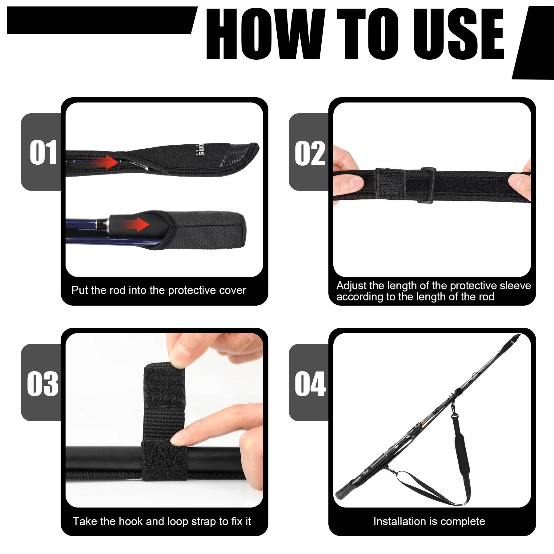 Booms RS7 Rod Protective Sheath – Adjustable & Secure - Fish & Cheaps | Fishing & Outdoor Gear