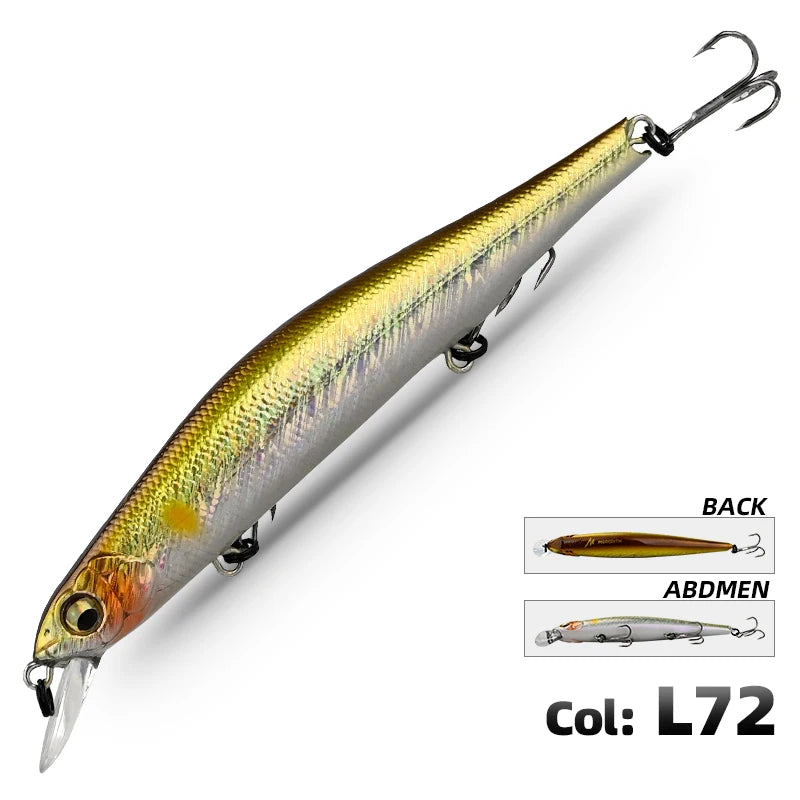 MEREDITH ORBIT-110SP Orbital Magnetic System Top Fishing Lures Minnow Wobbler Quality Fishing Tackle Hooks For Fishing