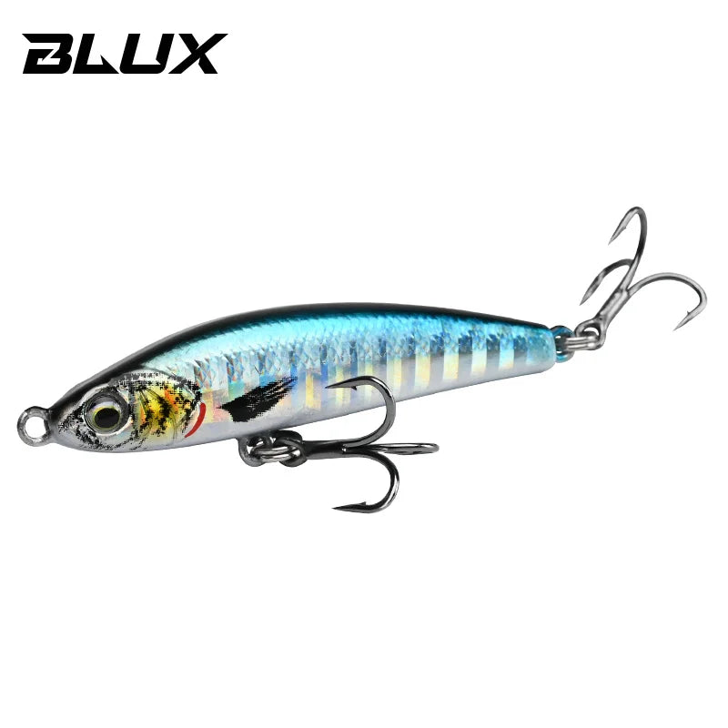 BLUX EXILE 50 Sinking Gravity Pencil Heavy Stick Fishing Lure 50MM 8G Saltwater Lipless Minnow Wobbler Hard Plastic Bait