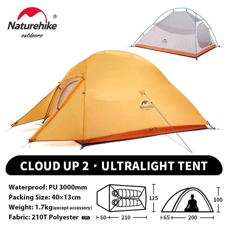 Naturehike Cloud Up 2 – Ultralight 2-Person Camping Tent - Fish & Cheaps | Fishing & Outdoor Gear