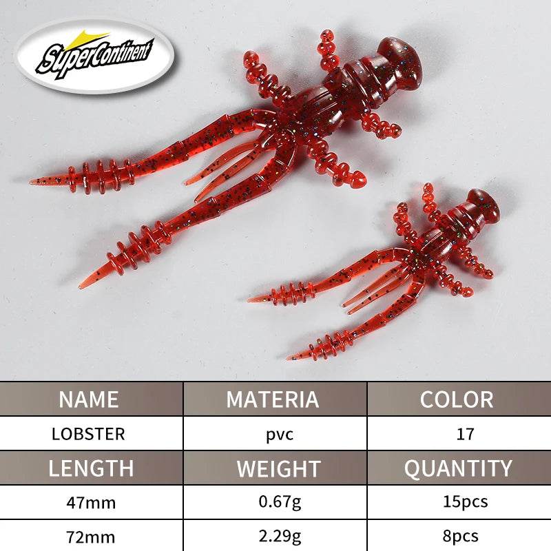 Supercontinent Lobster Soft Lure – 72mm / 47mm - Fish & Cheaps | Fishing & Outdoor Gear