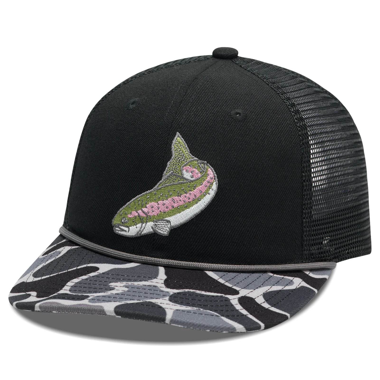 BASSDASH Camo Rope Trucker Hat - Fish & Cheaps | Fishing & Outdoor Gear