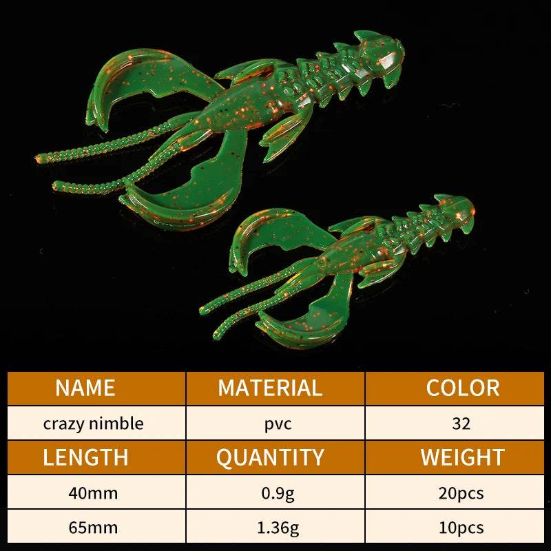 Supercontinent Crazy Lures Soft Plastic Shrimp & Lobster Set - Fish & Cheaps | Fishing & Outdoor Gear