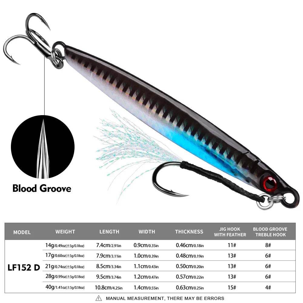 PROBEROS Fast Sink Metal Jigs – Long Distance Casting - Fish & Cheaps | Fishing & Outdoor Gear