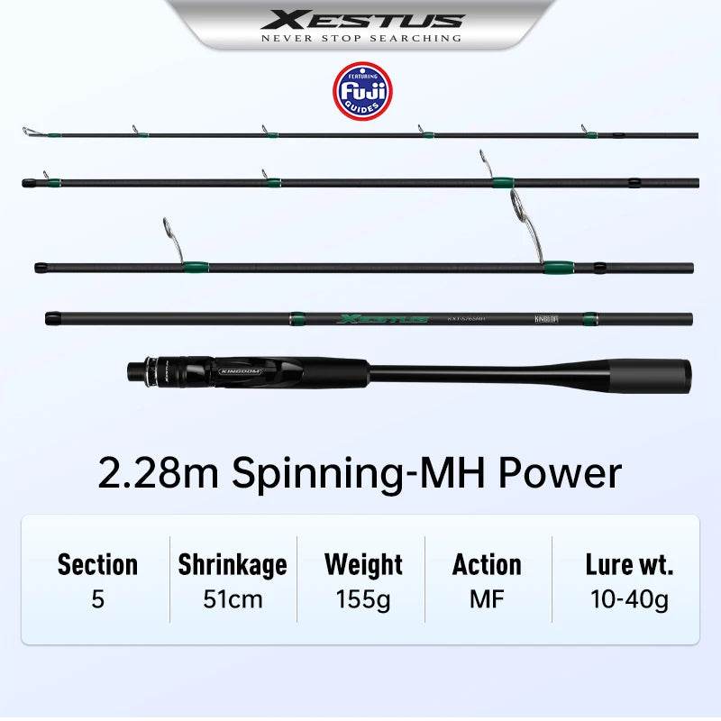 Kingdom Xestus 5-Section Travel Fishing Rod - Fish & Cheaps | Fishing & Outdoor Gear