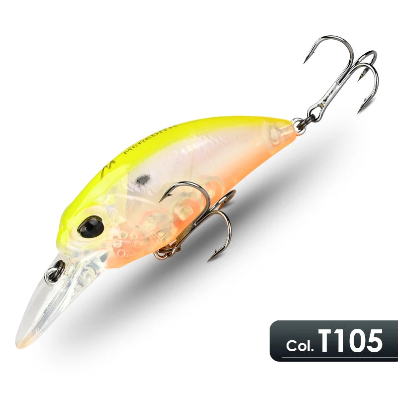 MEREDITH 6.5cm 14g JERK CRANK Wobblers Crank Fishing Lure Artificial Minnow Jerkbait Floating Hrad Lure For Trout Fishing Bait