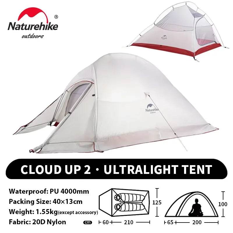 Naturehike Cloud Up 2 – Ultralight 2-Person Camping Tent - Fish & Cheaps | Fishing & Outdoor Gear