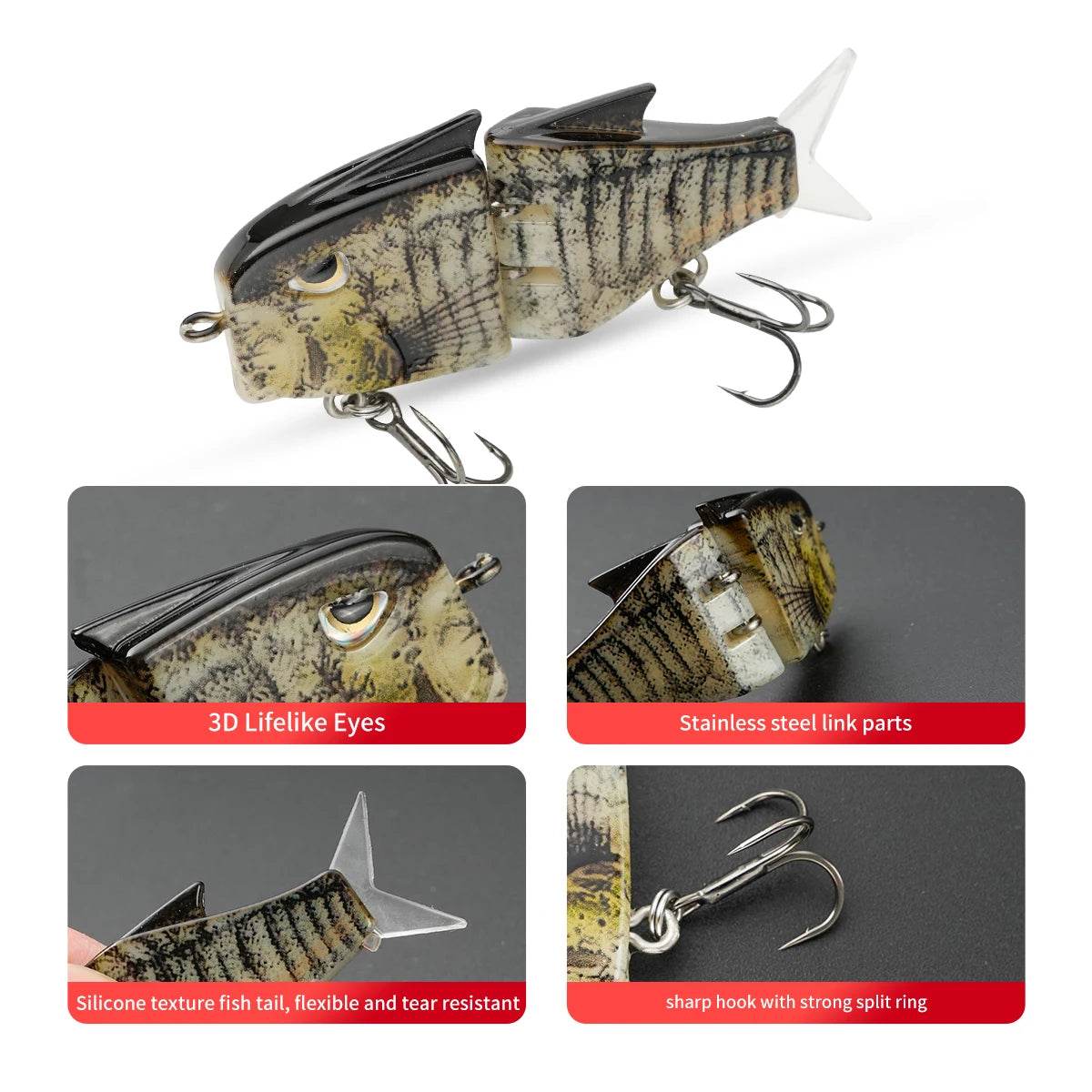 Johncoo 7cm Jointed Swimbait Lure - Fish & Cheaps | Fishing & Outdoor Gear