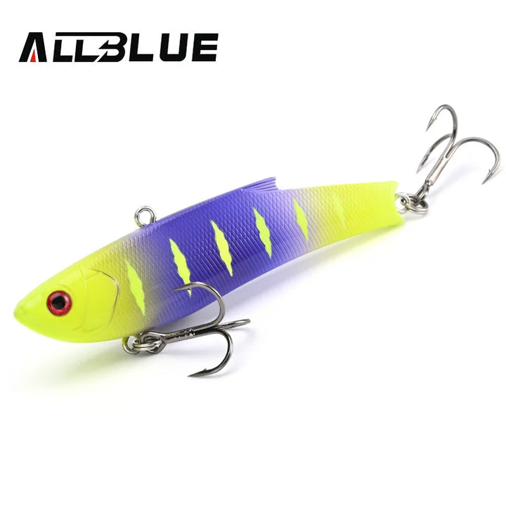 ALLBLUE RANGE VIB 80ES Sinking VIB Fishing Lure Rattlin 80mm 23g Hard Artificial Vibration Bait Winter Ice Pike Fishing Tackle