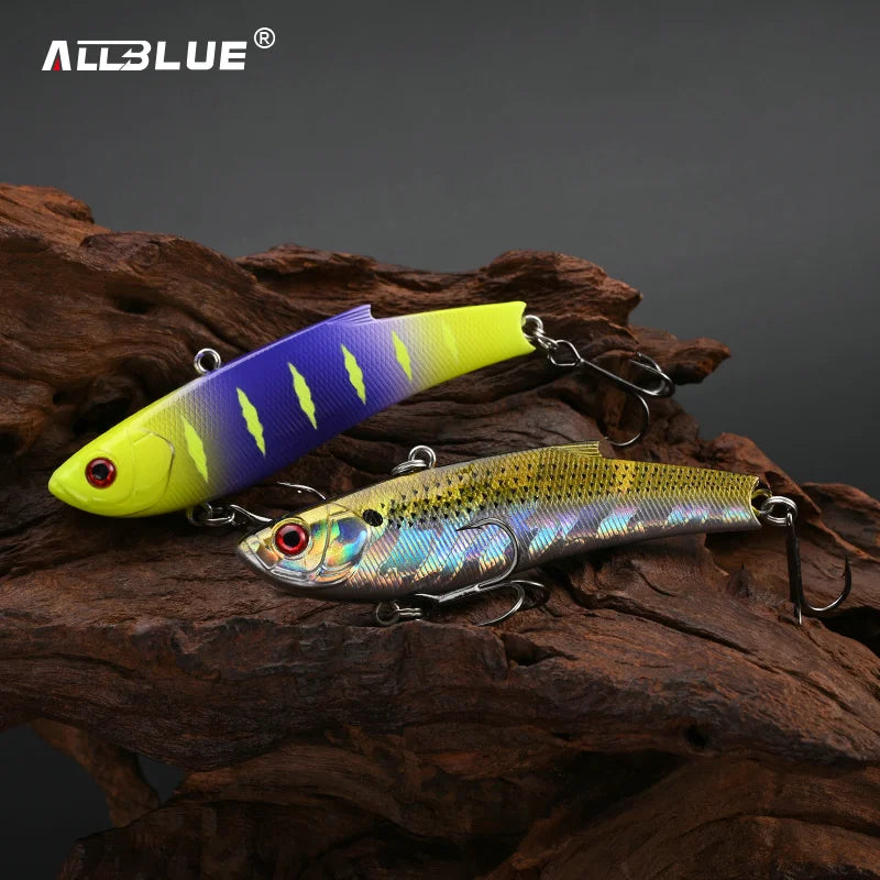 ALLBLUE RANGE VIB 80ES Sinking VIB Fishing Lure Rattlin 80mm 23g Hard Artificial Vibration Bait Winter Ice Pike Fishing Tackle