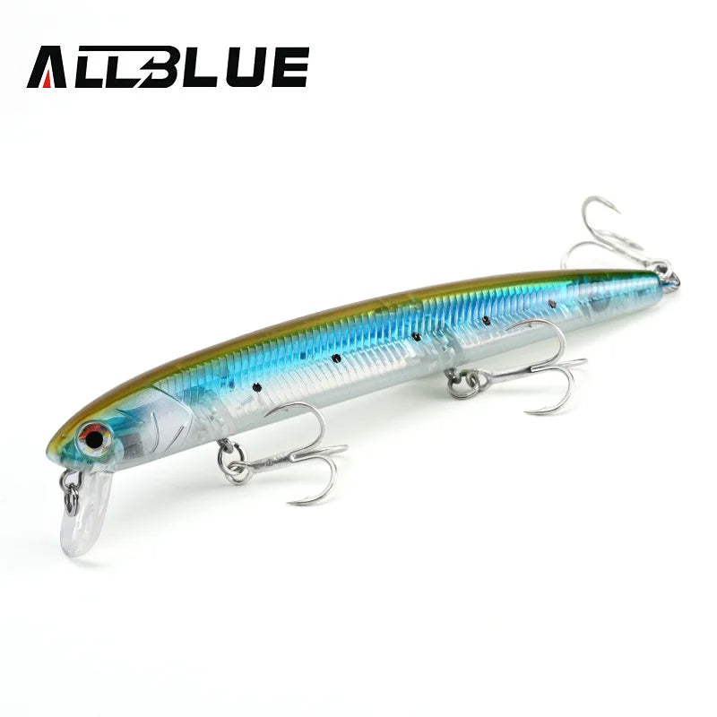 ALLBLUE K-0 Minnow Top Water Wobbler 115mm 13g Fishing Lure Floating Jerkbaits Shallow Diving Hard Bait 0-0.3M Pike Bass Tackle