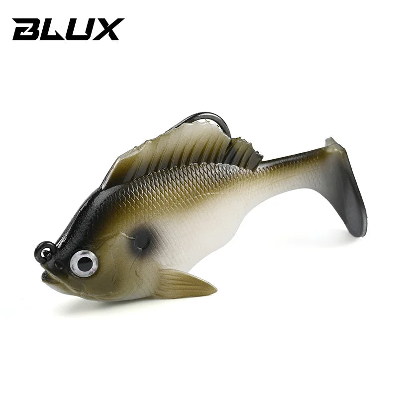 BLUX SLEEPER SHAD Gill Bottom Fishing Lure 8cm 19g Lead Head Hidden Hook Soft Bait Swimbaits Fish Jig Paddle Tail Pike Bass Gear