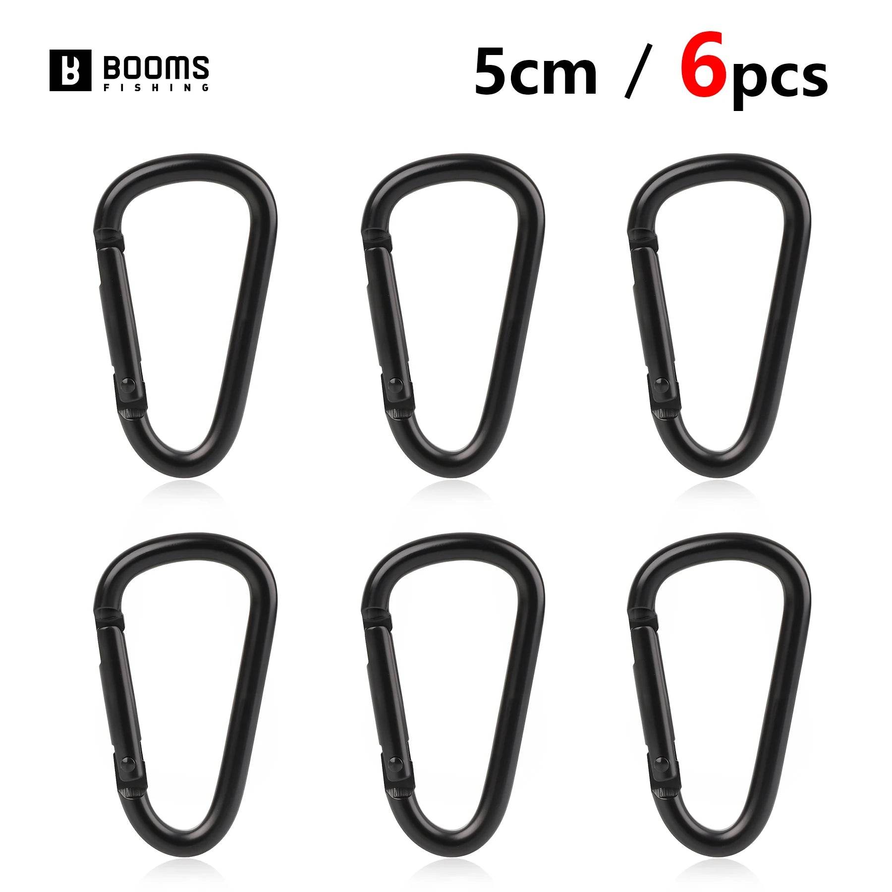 Booms Fishing CC2 Clip Set – 6-Pack Aluminium Mini Carabiners - Fish & Cheaps | Fishing & Outdoor Gear