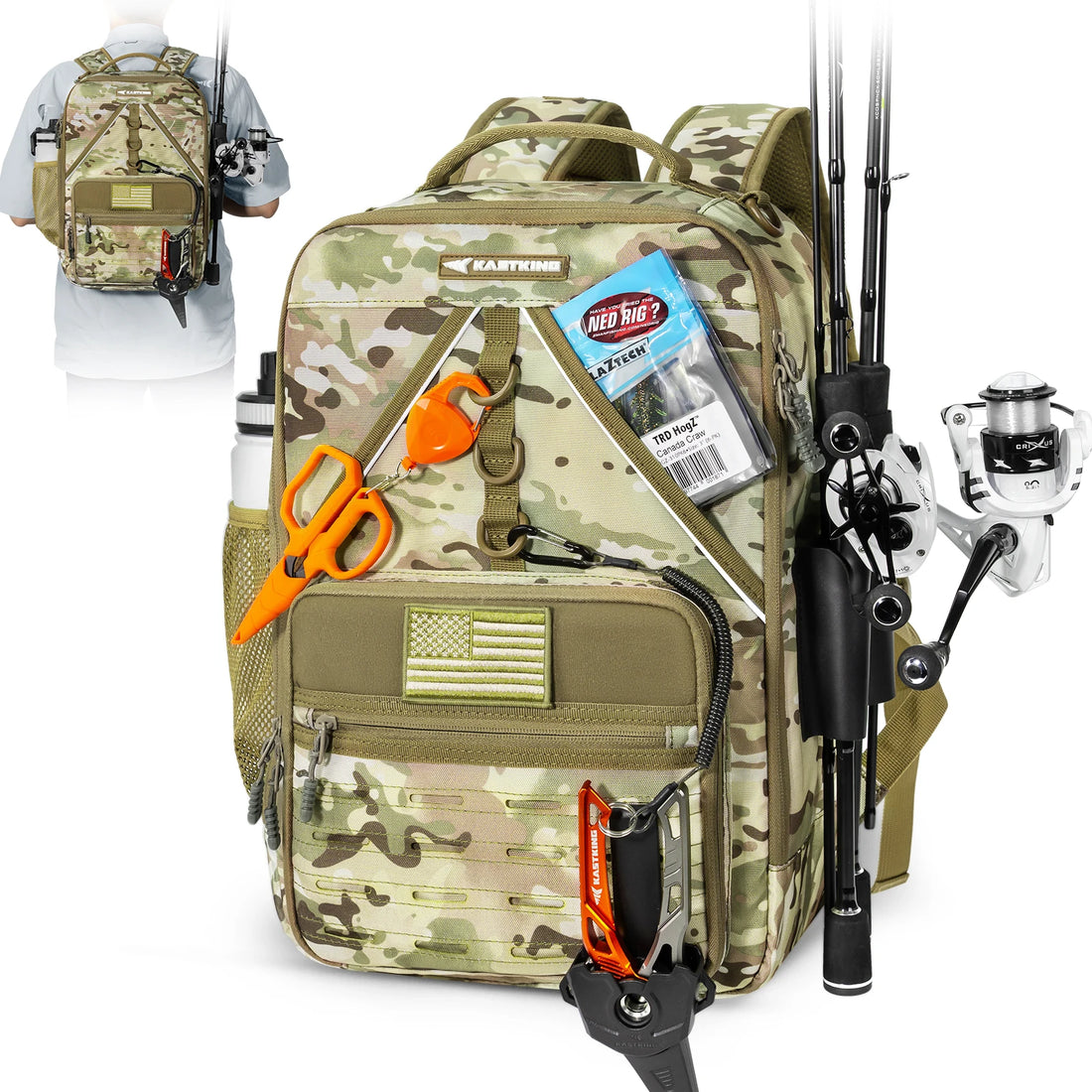 KastKing KarryAll KastMate Fishing Tackle Backpack