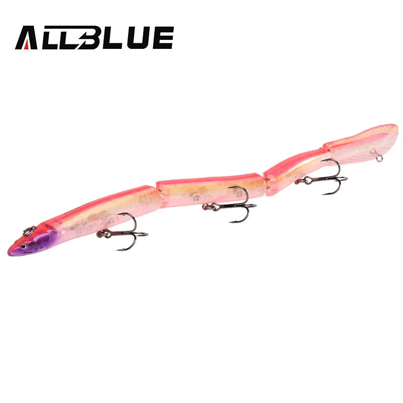 ALLBLUE Jointed Eel Swimbait 26g 235mm Slow Floating Minnow Fishing Lure Wobbler Jerkbait Artificial Hard Bait Pike Bass Perch