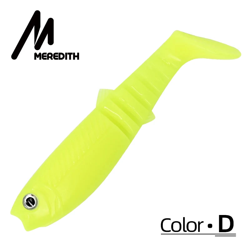 MEREDITH 10PCS 5.5g 8cm Lures Fishing Lures Artificial soft Fishing Baits Cannibal Fishing Fish Soft Lures Shads  JX62-08