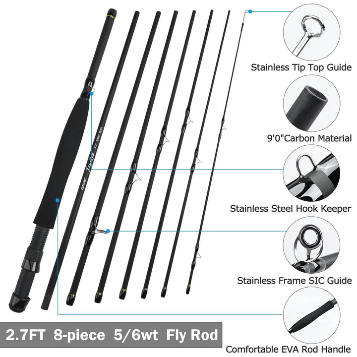 Goture 9FT Travel Fly Fishing Rod Combo - Fish & Cheaps | Fishing & Outdoor Gear