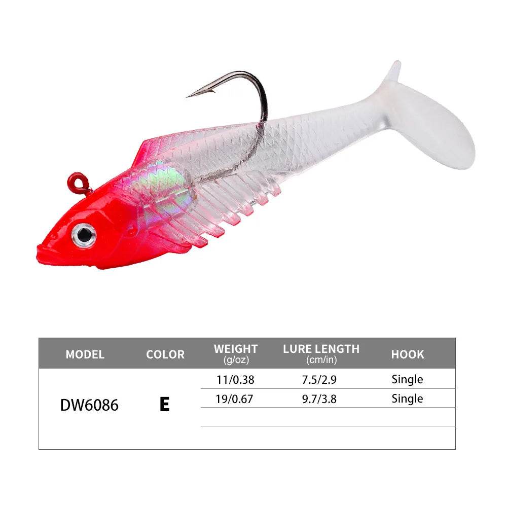 PROBEROS T Tail Soft Lure – Premium Jig Hook - Fish & Cheaps | Fishing & Outdoor Gear