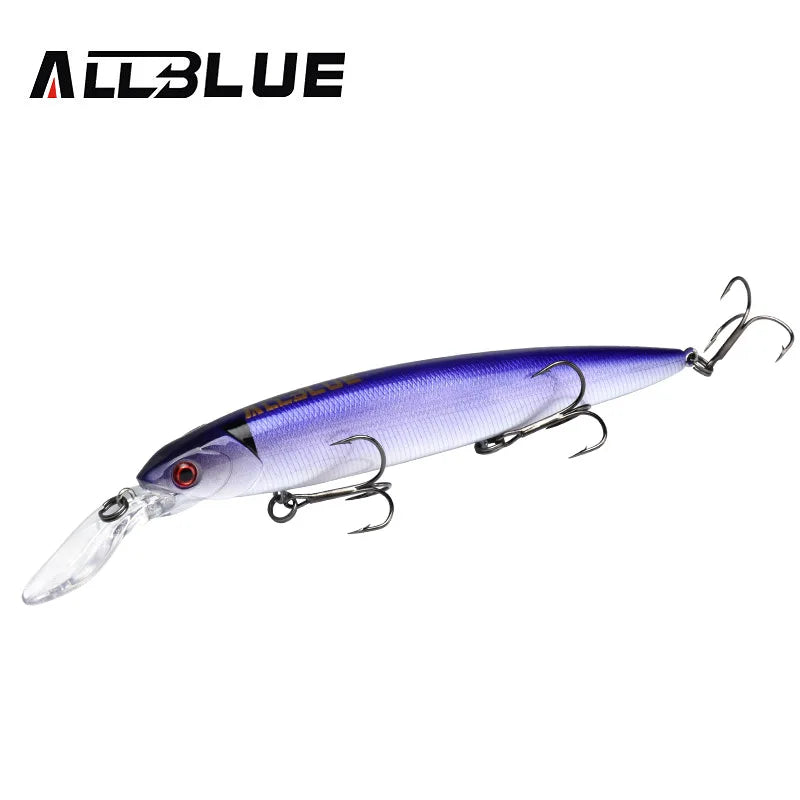 ALLBLUE GEKKO 132SF Fishing Lure 132mm 22g Wobbler Slow Floating Minnow Longbill Crankbait Pike Plastic Bait Fishing Tackle