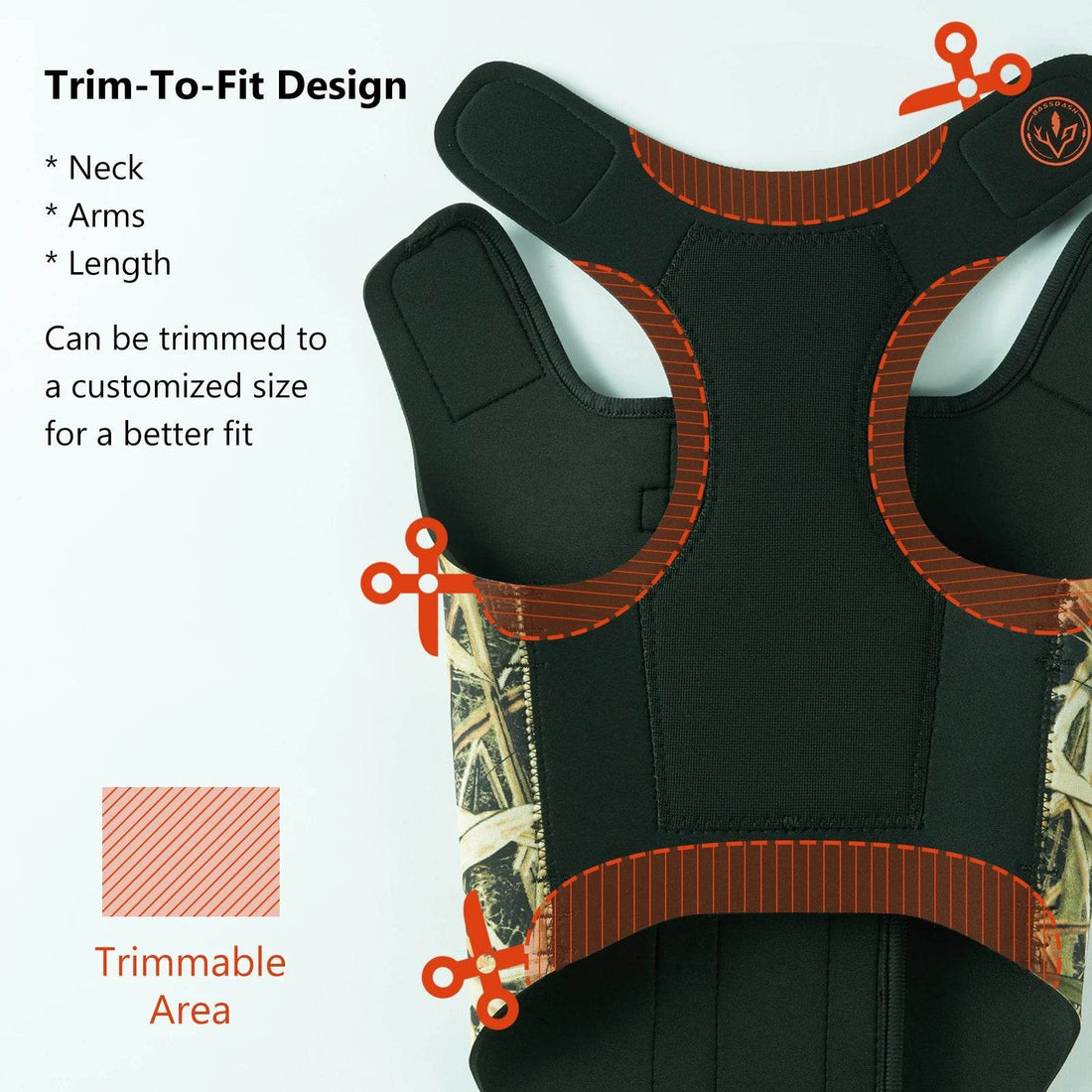 Bassdash Dog Camo Neoprene Hunting Vest - Fish & Cheaps | Fishing & Outdoor Gear