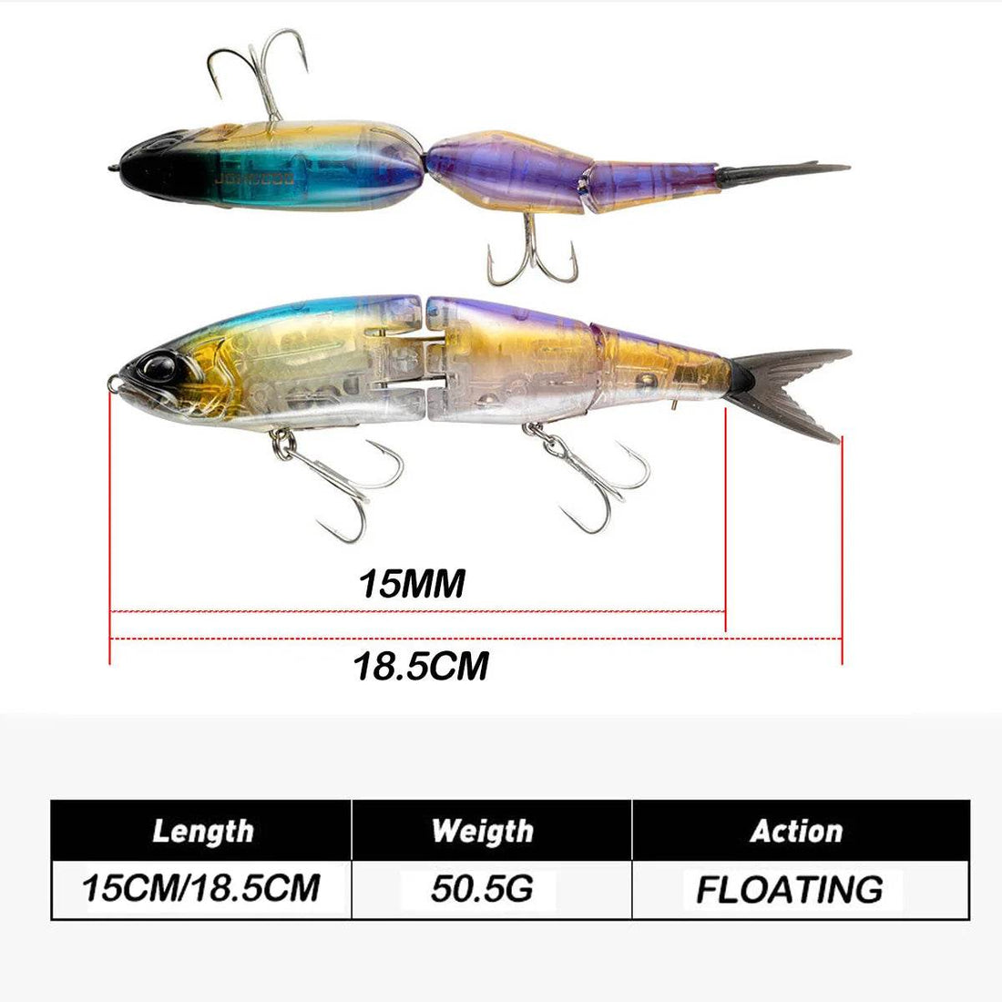 Johncoo 185mm Swimbait – Flash Blade Hardbait - Fish & Cheaps | Fishing & Outdoor Gear