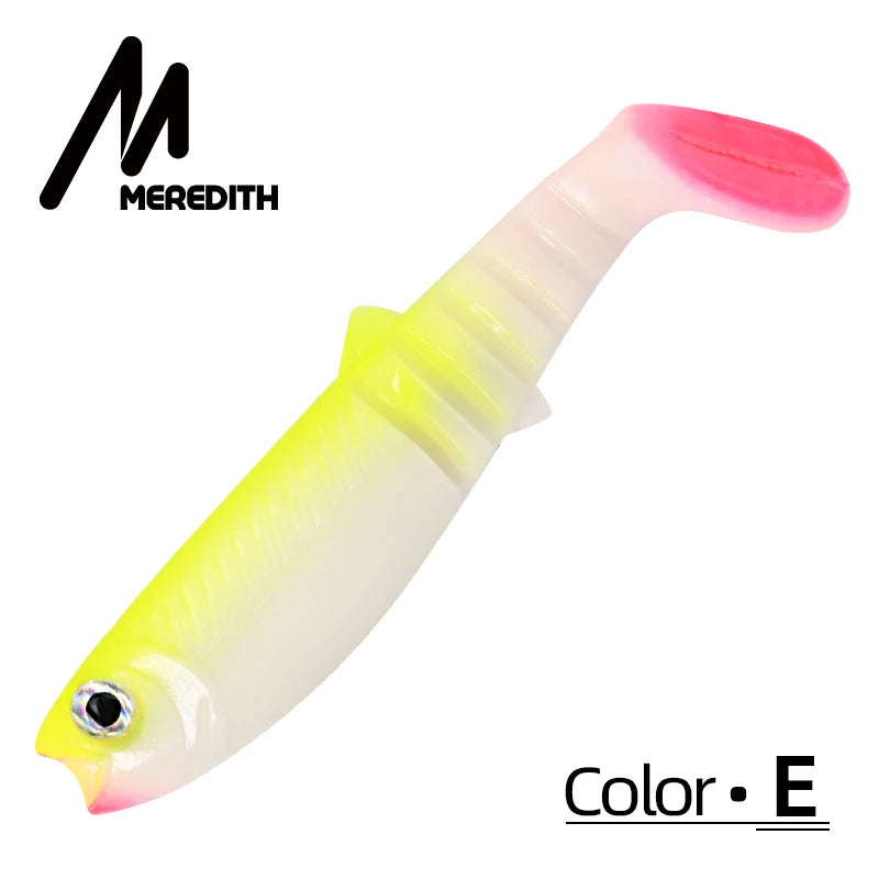 MEREDITH 10PCS 5.5g 8cm Lures Fishing Lures Artificial soft Fishing Baits Cannibal Fishing Fish Soft Lures Shads  JX62-08