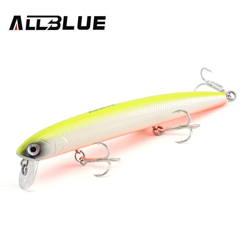 ALLBLUE K-0 Minnow Top Water Wobbler 115mm 13g Fishing Lure Floating Jerkbaits Shallow Diving Hard Bait 0-0.3M Pike Bass Tackle