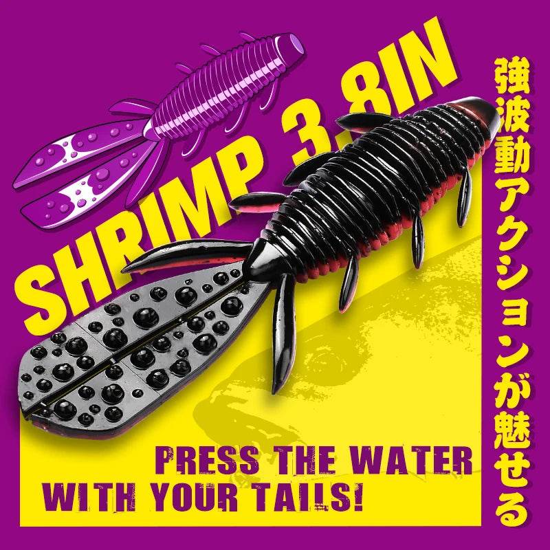 TSURINOYA Nebula Shrimp 9.7cm Soft Lures – 6 Pack - Fish & Cheaps | Fishing & Outdoor Gear