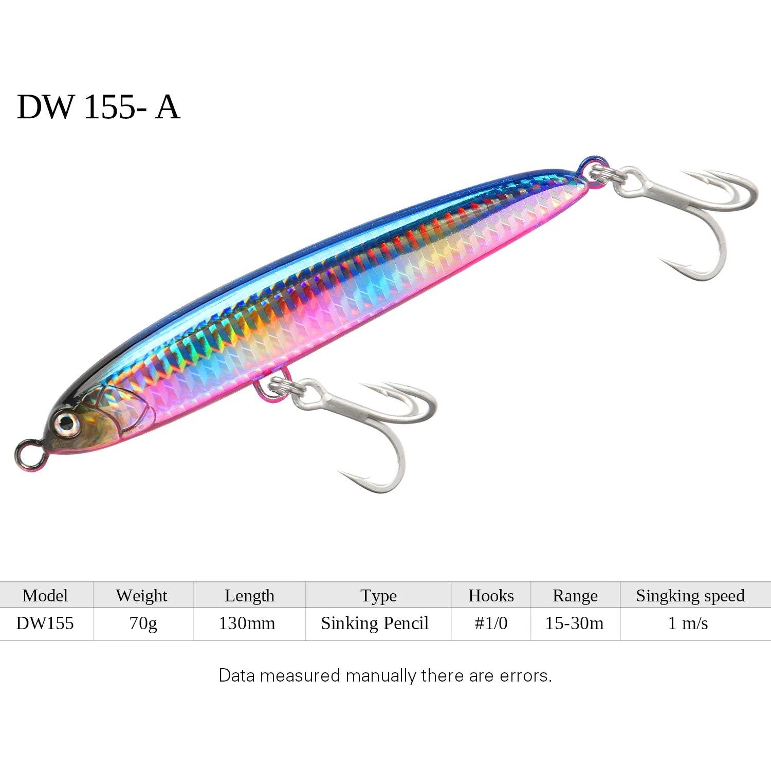 TSURINOYA 130S Sinking Stickbait – Hard Bait for Sea Predators - Fish & Cheaps | Fishing & Outdoor Gear