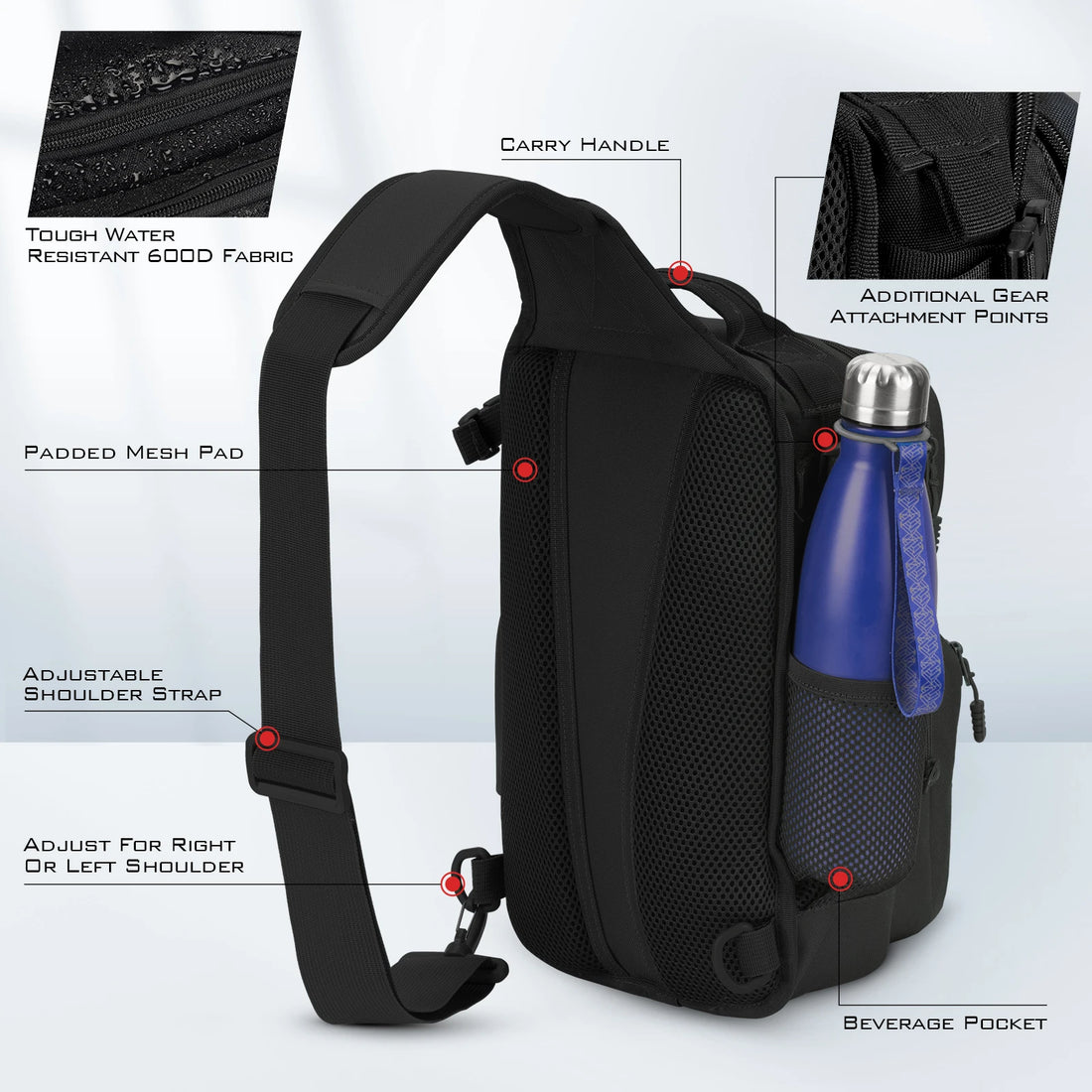 KastKing BlowBak Tactical Fashion Fishing Sling Tackle Bag