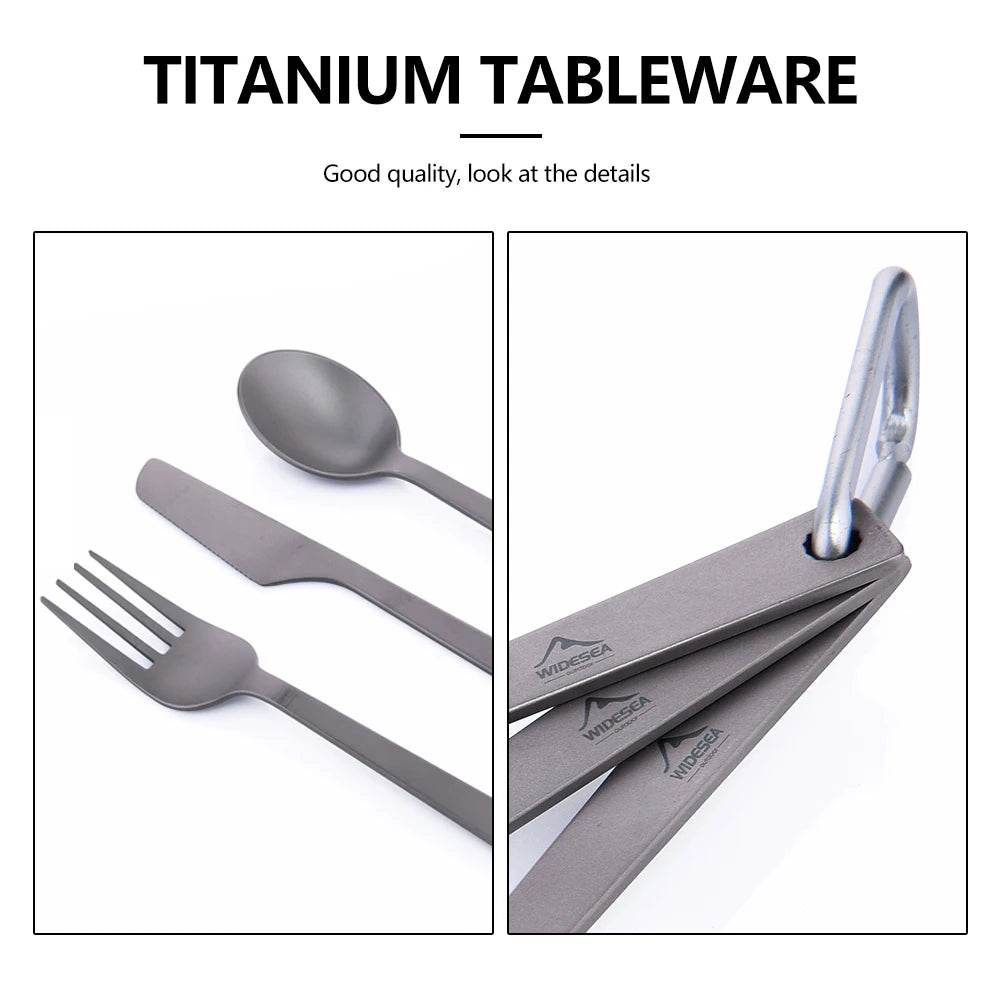 Widesea Ultralight Titanium Cutlery Set - Fish & Cheaps | Fishing & Outdoor Gear