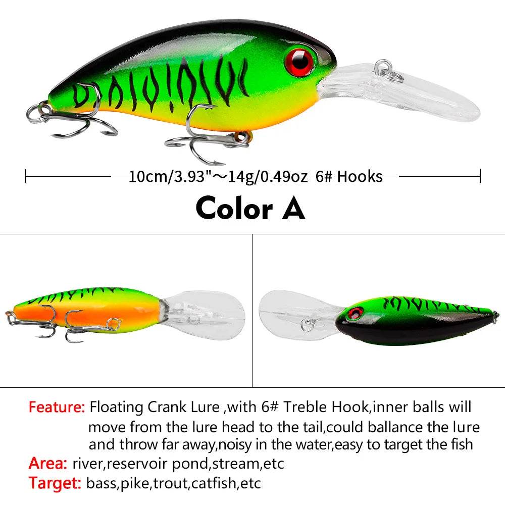 PROBEROS Minnow 10cm Crankbait – Proven Topwater Action - Fish & Cheaps | Fishing & Outdoor Gear