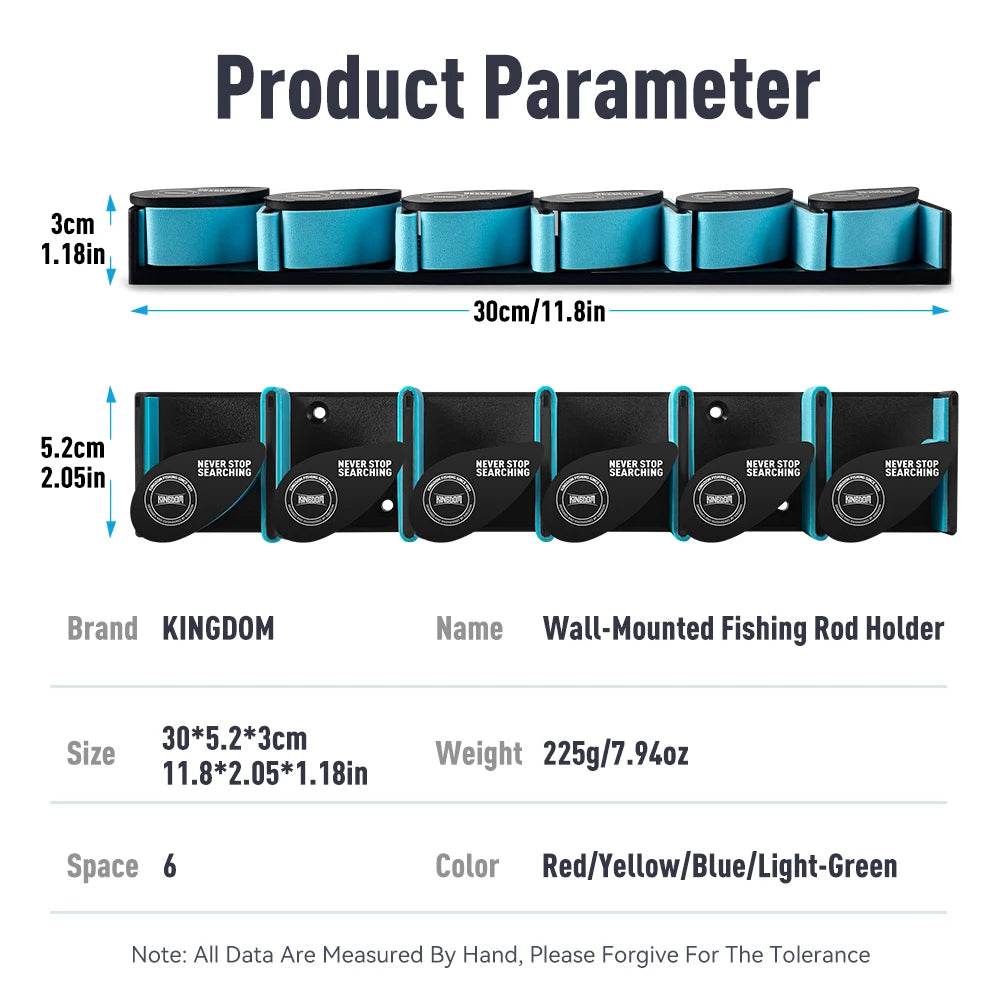 Kingdom 6-Rod Wall Storage Rack - Fish & Cheaps | Fishing & Outdoor Gear